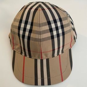Burberry Mixed Check Baseball Cap/ Hat. Size L (7-12 years)
